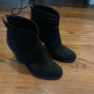 Vince Camuto Black Suede Ankle Booties